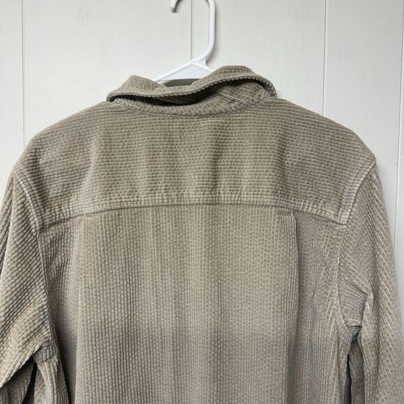 LL Bean Wide Corduroy Long Sleeve Shirt Jacket Relax Fit Women Size L EUC - Picture 11 of 12